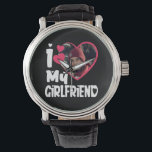 I Love My Girlfriend Personalized Photo  Watch<br><div class="desc">i love my girlfriend shirt custom</div>