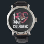 I Love My Girlfriend Personalized Photo  Watch<br><div class="desc">i love my girlfriend shirt custom</div>