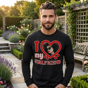 I Love My Girlfriend Personalized T-Shirt
