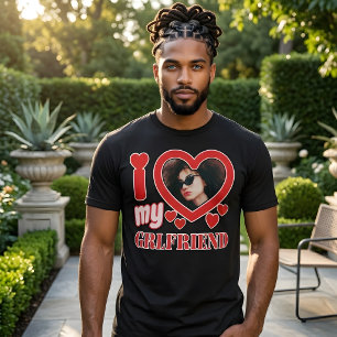 I Love My Girlfriend Personalized T-Shirt