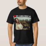 I Love My Girlfriend Personalized T-Shirt<br><div class="desc">I Love My Girlfriend Personalized T-Shirt</div>