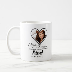 I Love My Girlfriend PHOTO BEST FRIEND Gift Coffee Mug