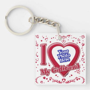 I Love My Girlfriend Photo Coeurs rouges