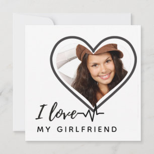 I LOVE MY GIRLFRIEND  Photo Gift Personalized 
