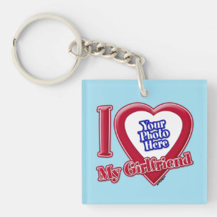 I Love My Girlfriend Photo Red Heart Blue Horizon