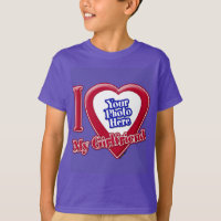 I Love My Girlfriend Photo Red Heart Purple