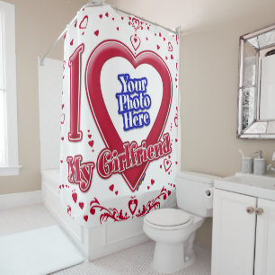 I Love My Girlfriend Photo Red Hearts