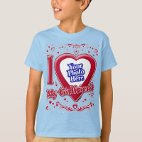 I Love My Girlfriend Photo Red Hearts Light Blue