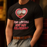 I LOVE MY GIRLFRIEND Photo T-Shirt<br><div class="desc">This 'I love my Girlfriend' T-shirt, allows you to add a couple of lines to describe your wonderful girlfriend!</div>
