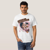 I love my Girlfriend pink brown photo text y2k T-Shirt (Front Full)
