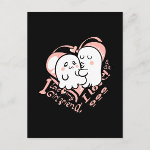 i love my girlfriend postcard