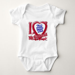 I Love My Girlfriend red heart - photo Baby Bodysuit