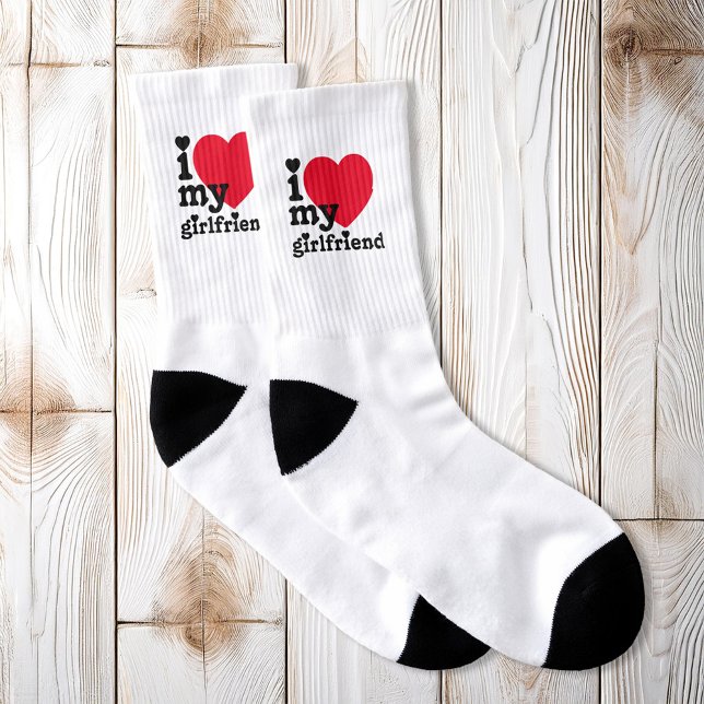 I Love My Girlfriend Socks (Creator Uploaded)
