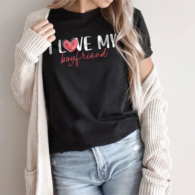 I Love My Girlfriend Tee, Boyfriend Shirt For Him (Creator Uploaded)