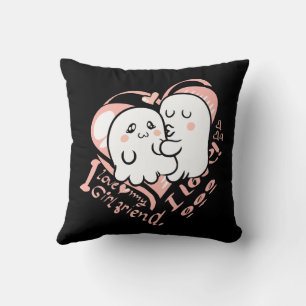 i love my girlfriend throw pillow