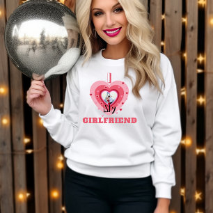 I Love My Girlfriends Photo Personalized Cute Gift Sweatshirt