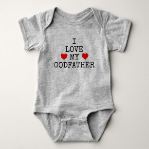 i love my godfather baby bodysuit