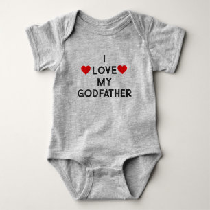 i love my godfather baby bodysuit