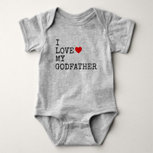 i love my godfather baby bodysuit