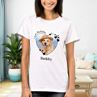 I Love My Golden Retriever Dog Heart Pet Photo
