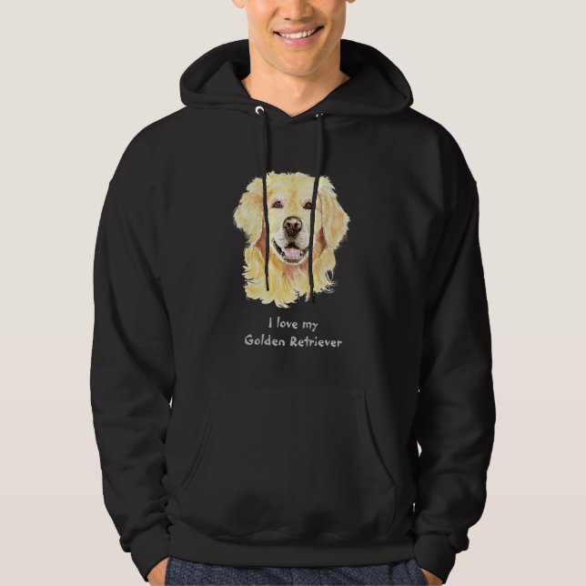 I Love my Golden Retriever, Dog, Pet Hoodie (Front)