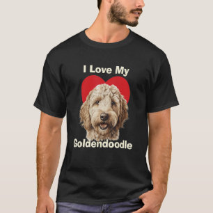 I Love My Goldendoodle Puppy Dog T-Shirt