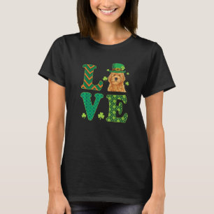 I Love My Goldendoodle St Patricks Day Funny Dog L T-Shirt