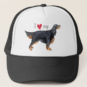I Love my Gordon Setter Trucker Hat