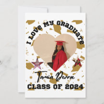 I Love My Graduate 2024 Heart