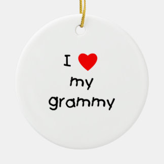 I Love My Grammy Ceramic Ornament