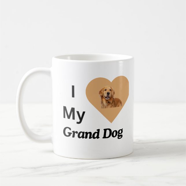 I Love my Grand Dog Coffee Mug (Left)