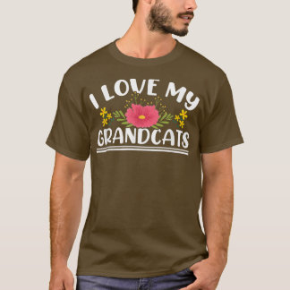 I love my Grandcats - Cat Lover Granddad Grandma G T-Shirt
