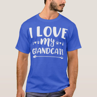 I love my Grandcats Cat Lover Granddad Grandma Gra T-Shirt