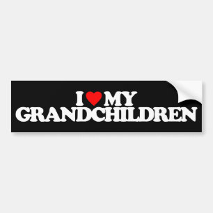 I LOVE MY GRANDCHILDREN BUMPER STICKER