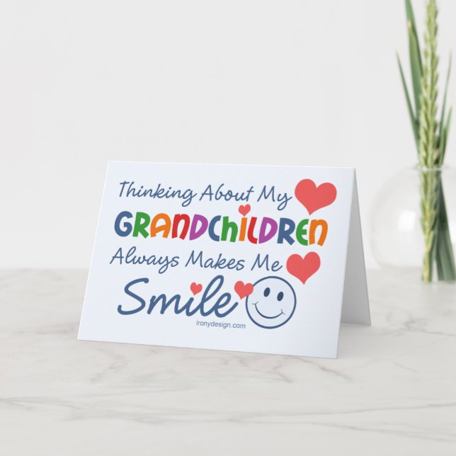I Love My Grandchildren Card (Front)