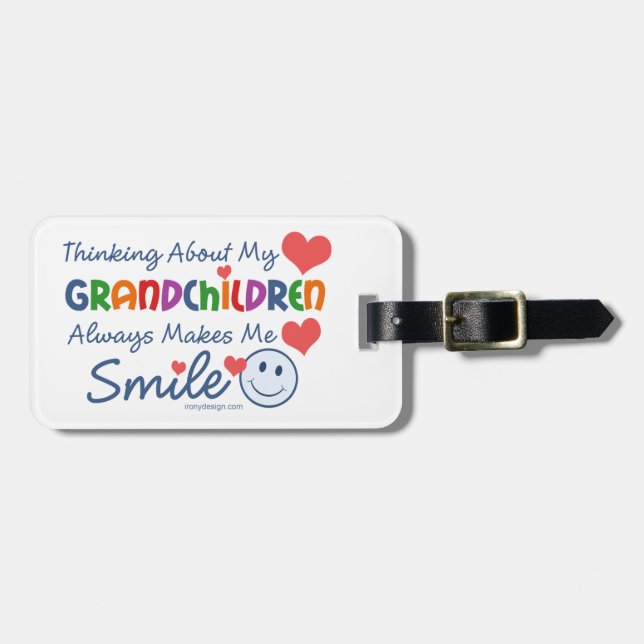 I Love My Grandchildren Luggage Tag (Front Horizontal)