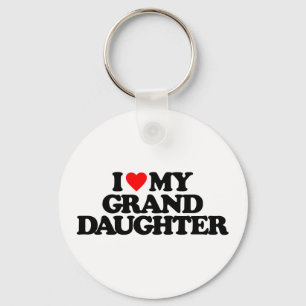 I LOVE MY GRANDDAUGHTER KEYCHAIN