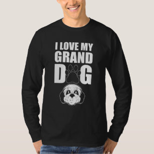 I Love My Granddog Dog Grandma Grandkids T-Shirt