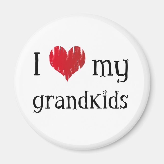 I love my grandkids magnet (Front)