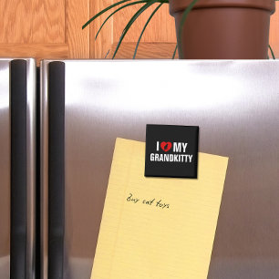 I Love My Grandkitty Cat Lover Magnet