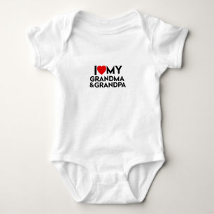 I Love My Grandma And Grandpa Bodysuit