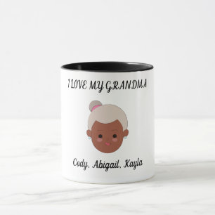 "I Love My Grandma" deux tasses de café toniques.