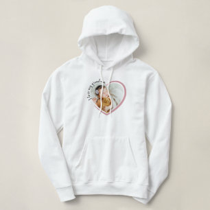 I Love My Grandma Heart Photo Hoodie