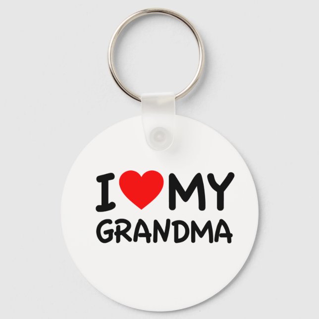 I love my Grandma Keychain (Front)