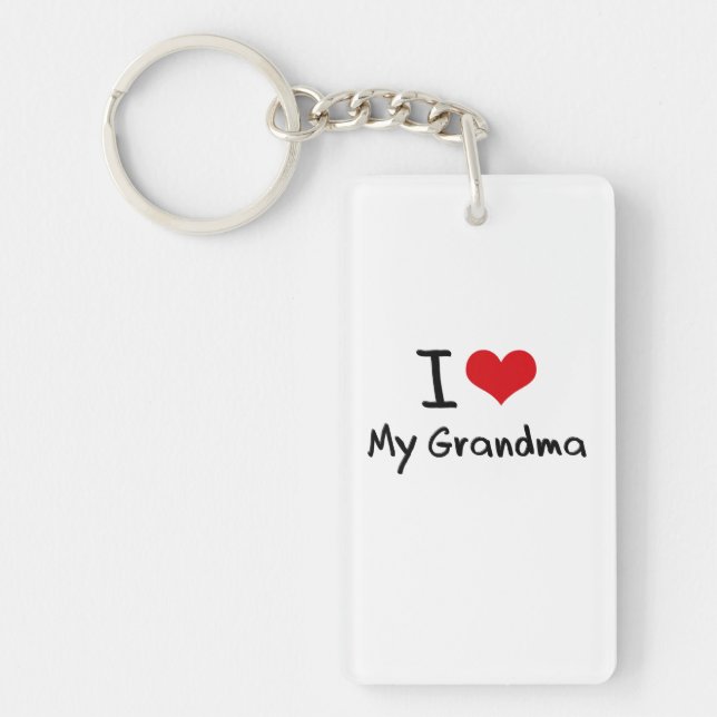 I Love My Grandma Keychain (Front)