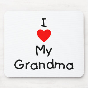 I love my grandma mouse pad