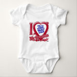 I Love My Grandma red heart - photo Baby Bodysuit<br><div class="desc">I Love My Grandma red heart - photo</div>