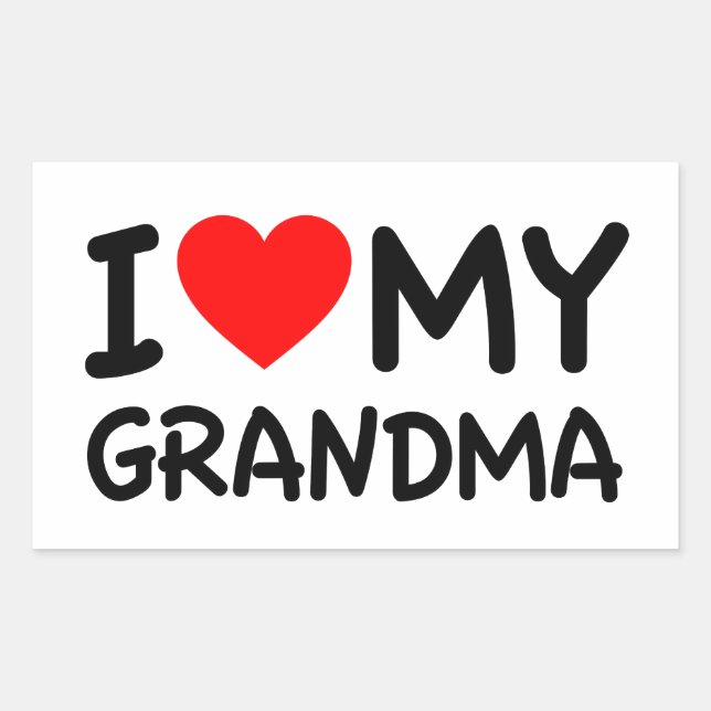 I love my Grandma Sticker (Front)