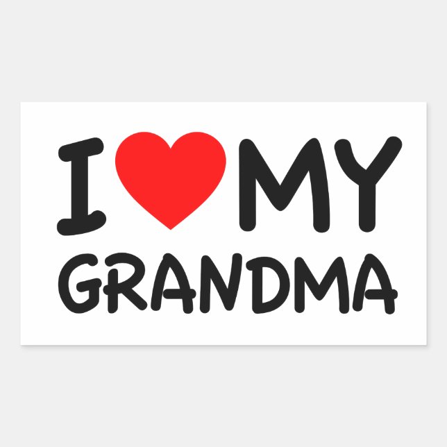 I love my Grandma Sticker (Front)