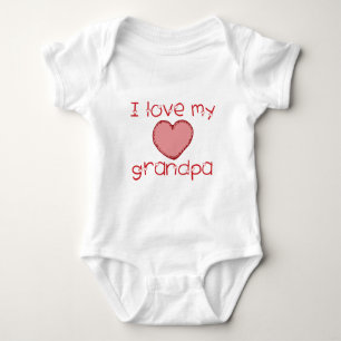 I love my grandpa baby bodysuit